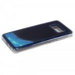Wholesale Samsung Galaxy S8 Glow In the Dark Liquid Star Dust Case (Blue)
